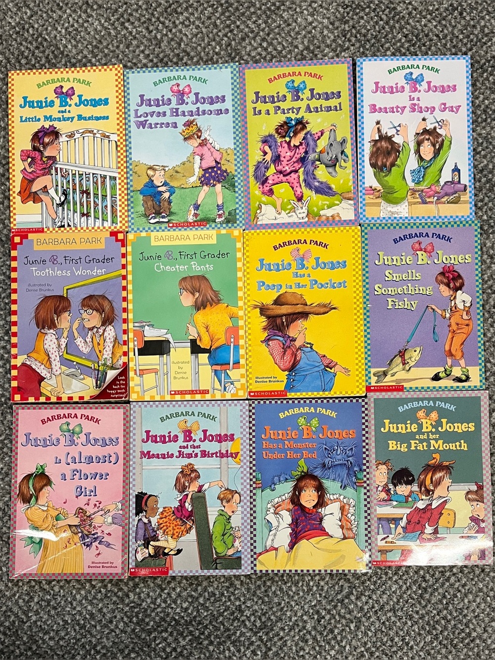 Junie B. Jones books lot girls Barbara Park classic books funny silly set